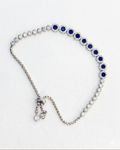 Elegant Sapphire Adjustable Bracelet