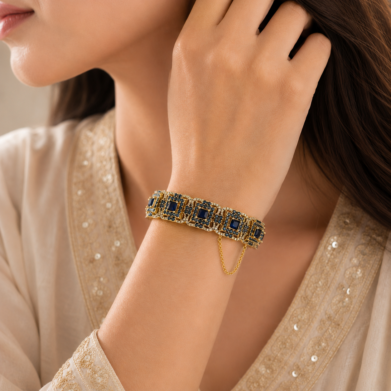 Royal Sapphire Vintage Bracelet