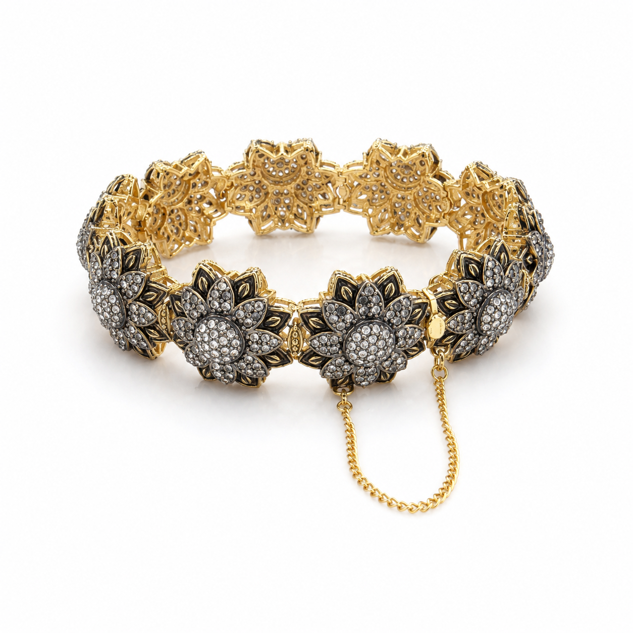 Vintage Floral Statement Bracelet