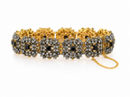 Vintage Floral Crystal Bracelet