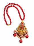 Royal Ruby Statement Mala Necklace