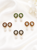 Classic Pearl Drop Stud Earrings