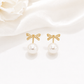 Dragonfly Pearl Stud