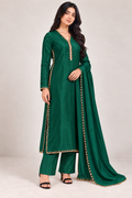 Green Chatta Patti Lace Outfit – Your Colour, Your Fabric FOR BEIGE