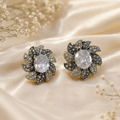 Crystal Floral Studs