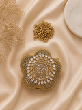 Royal Flower Kundan Clutch