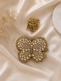 Butterfly Mosaic Kundan Clutch