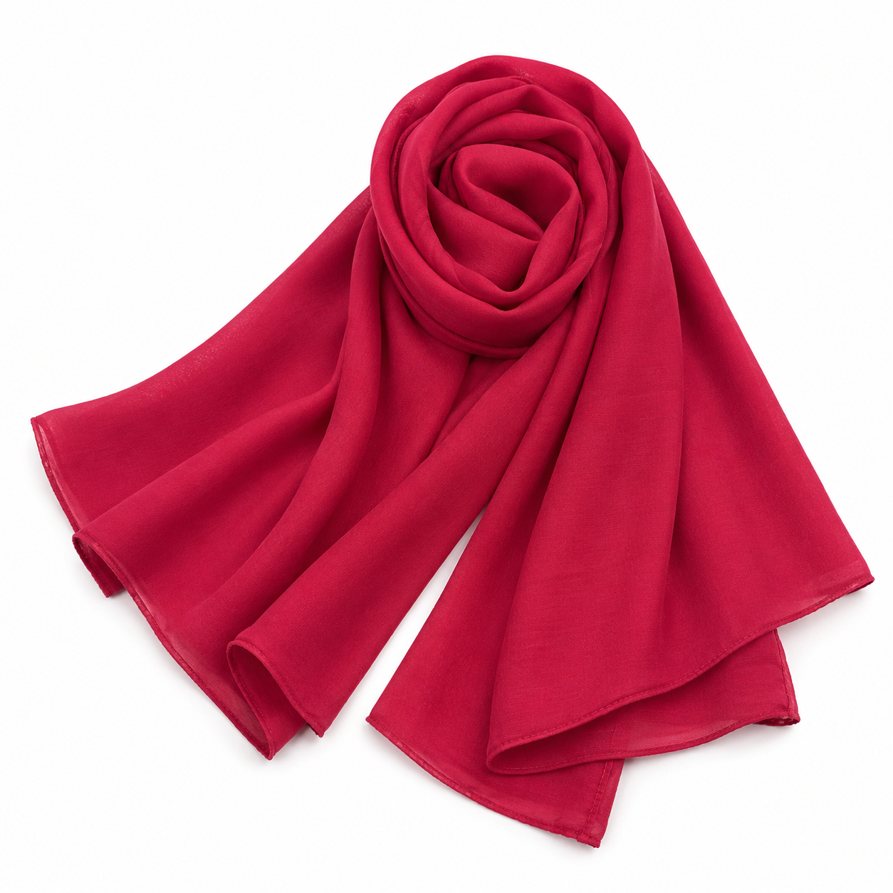 Vibrant Red Scarf